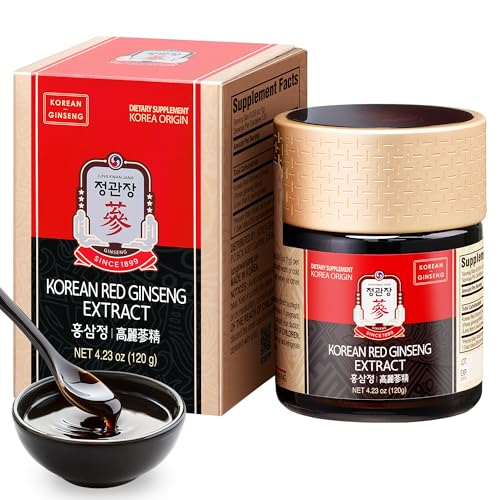 Image of JUNG KWAN JANG Korean Red Ginseng Concentrated Extract 120g, Premium Korean Ginseng Roots, Immune System Booster, Energy Stamina, Antioxidants Healthy Memory, Blood Circulation