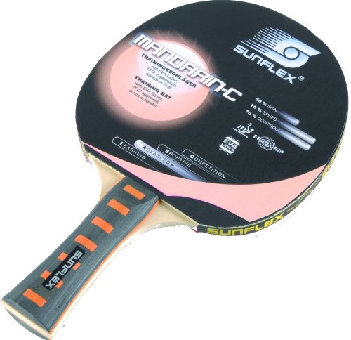 Raquette de Tennis de Table Sunflex Mandarine de couleur orange pour le ping pong de loisir