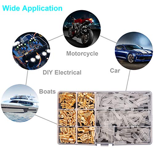 Kinstecks ​​270PCS 2.8mm 4.8mm 6.3mm Terminali a