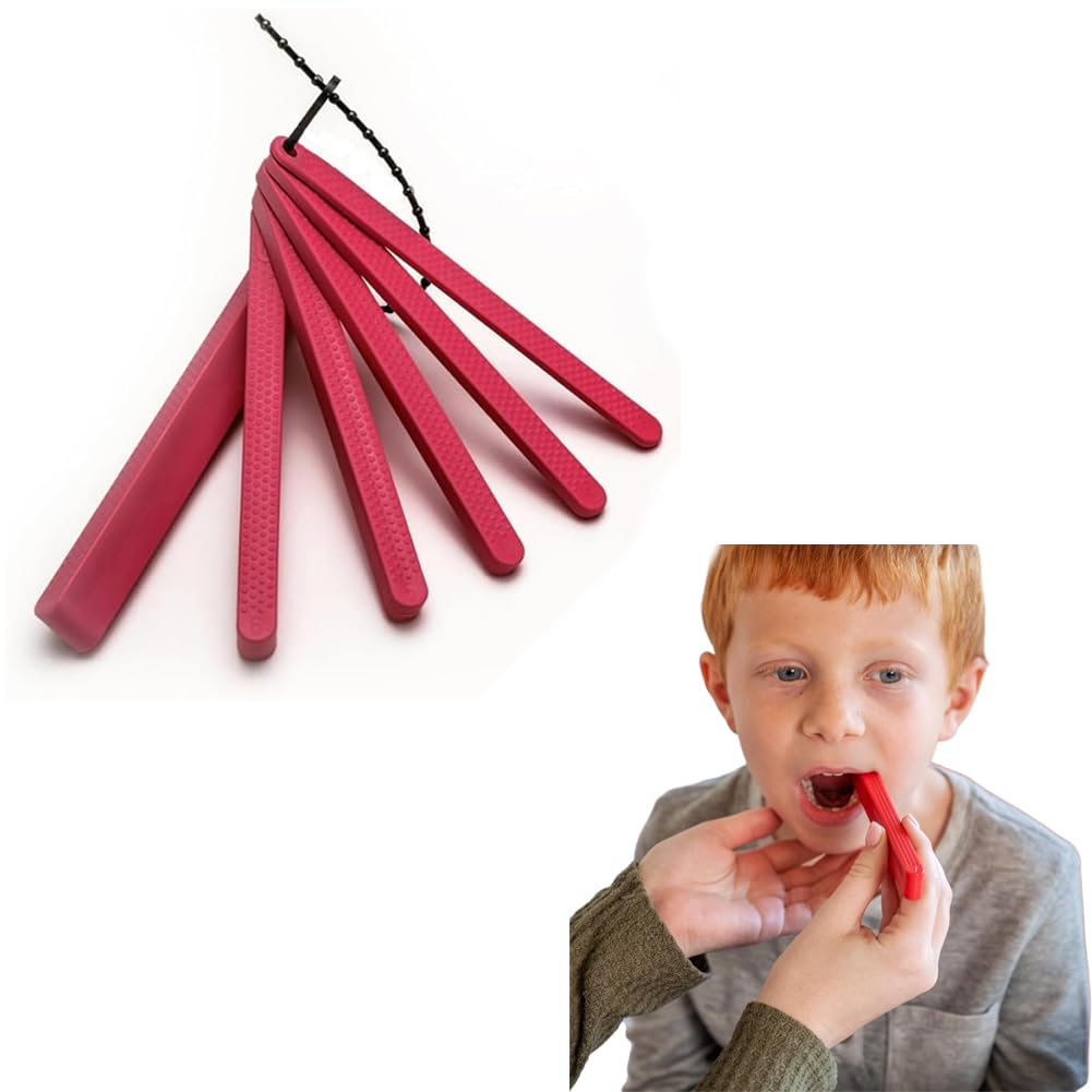 Jaw Grading Bite Blocks Graded Oral Motor Chew Sticks Reusable Training Bars Chewing Aid for Daily Oral Practice-image-0