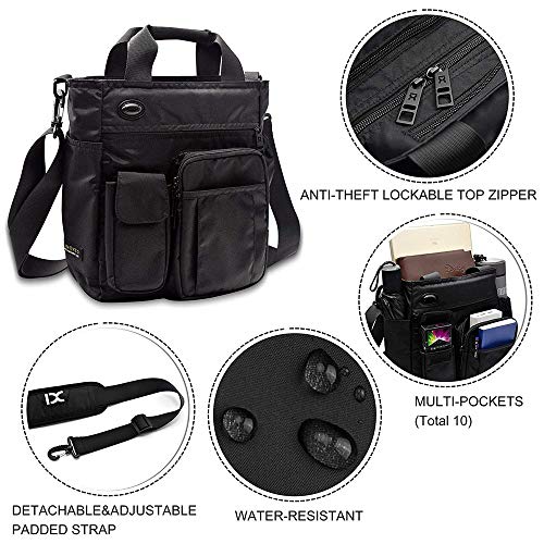 Image of Men Messenger Bag, Multi-functional Shoulder Bag, Laptop Bag for for Men and Women College School Business Sport Travel