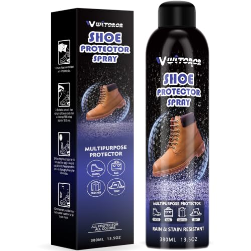 WITOROR Shoe Protector Spray 13.5OZ, Rain & Stain Waterproof Nano Protection, Waterproof Spray for...