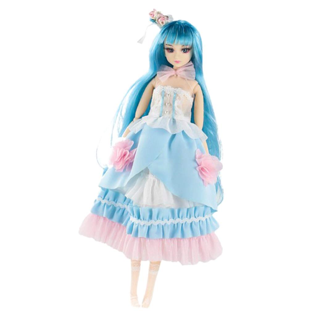 Baoblaze 30cm Polyarticular Turnable Anime Dolls Girl Doll Model