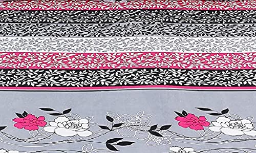 Image of Handloom-Hunt by Panipat Cotton Double Bedsheet for Double Bed with 2 Pillow Covers Set, Queen Size Bedsheet Series, 144 TC, 3D Printed Pattern
