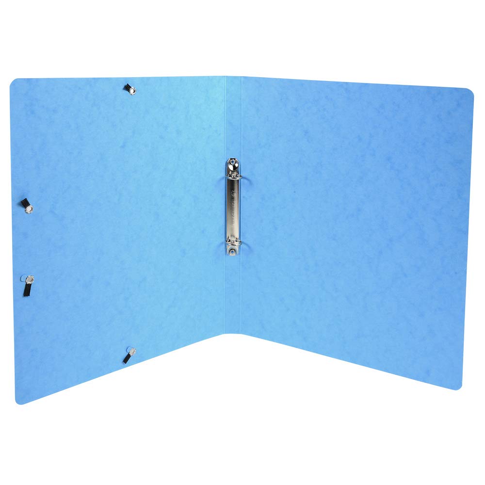 Exacompta - 54829E - Conf. da 20 Raccoglitori in Cartoncino Lustré Lucido 600 g/mq Iderama - Chiusura con Elastici Angolari - 2 Anelli Tondi 15 mm - F.to Esterno 25x32 cm per A4 - 10 Col. Assortiti