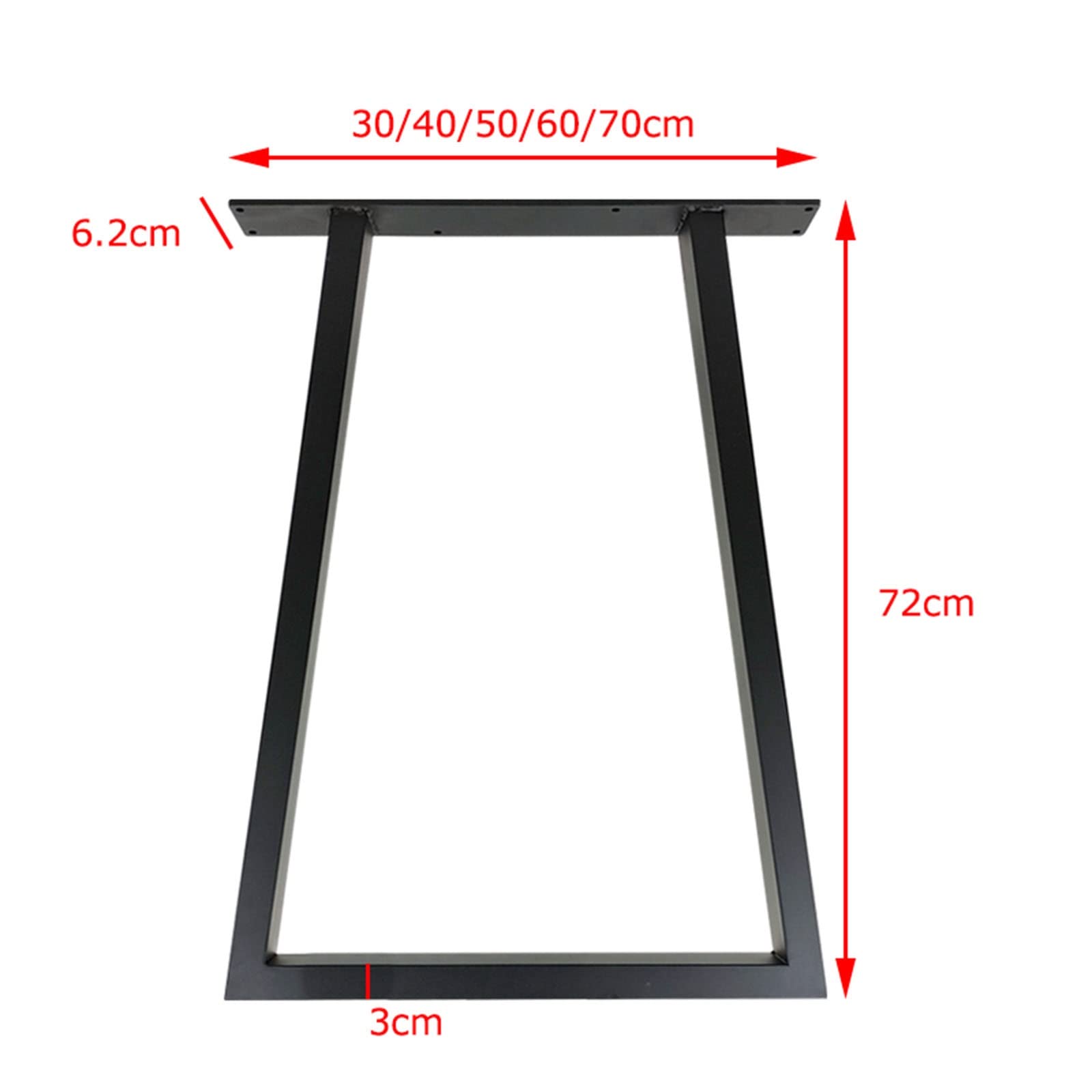 Amazon.co.jp: 高さ72cm テーブル脚、ダイニングテーブル脚、ブラック