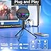 ZealSound RGB USB Microphone for iPhone/PC,Mic for Phone,ASMR,Gaming,Noise Cancel Microphones with Touch Mute/Echo/Volume Gain,Real Time Monitor,Podcast,Zoom YouTube Discord Twitch Video