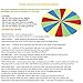 Sonyabecca Parachute, Play Parachute 10ft 12ft 16ft with 12 Handles 20ft 24ft with 16 Handles for Kids Cooperation Group Play