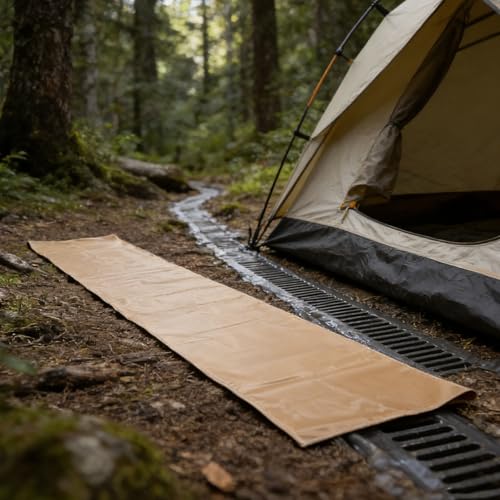 Canaleta para lluvia de cenador exterior de tela resistente FOMIYES de 300x42 cm 6