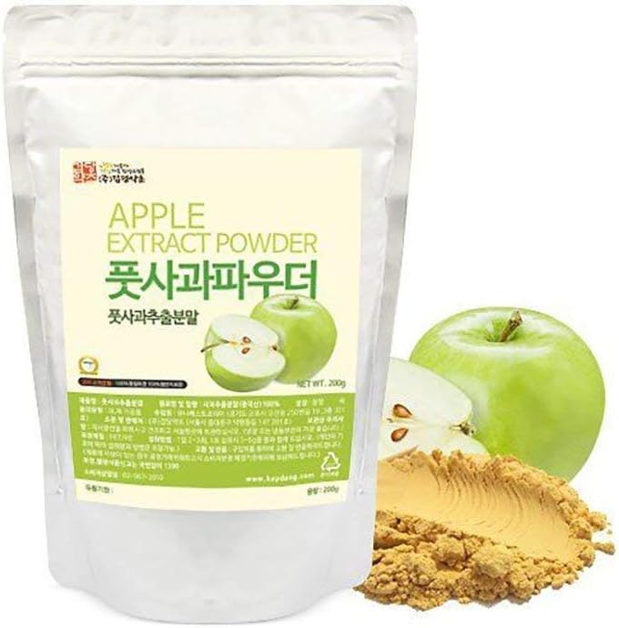 Green Apple Extract Powder Natural 100% Pure Fresh Dietary Fiber Vitamin C 200g