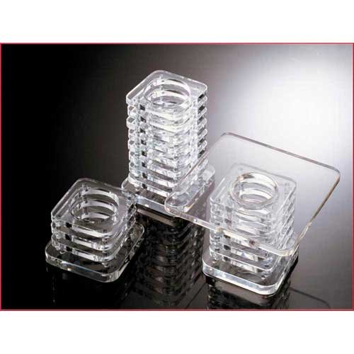SMART Buffet Ware Square Block Stand, 4.75", Crystal