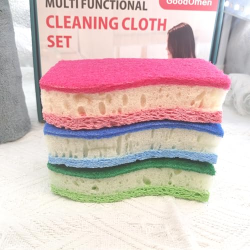 Image of 3-in-1 Premium Cleaning Kit, Wire Dishwashing Rags for Wet and Dry Non-Scratch Steel Wool Scrubber