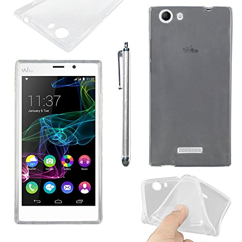 ebestStar - Coque pour Wiko Ridge Fab 4G, Etui Protection Silicone Transparent Antichoc, Souple Slim + Stylet, Transparent