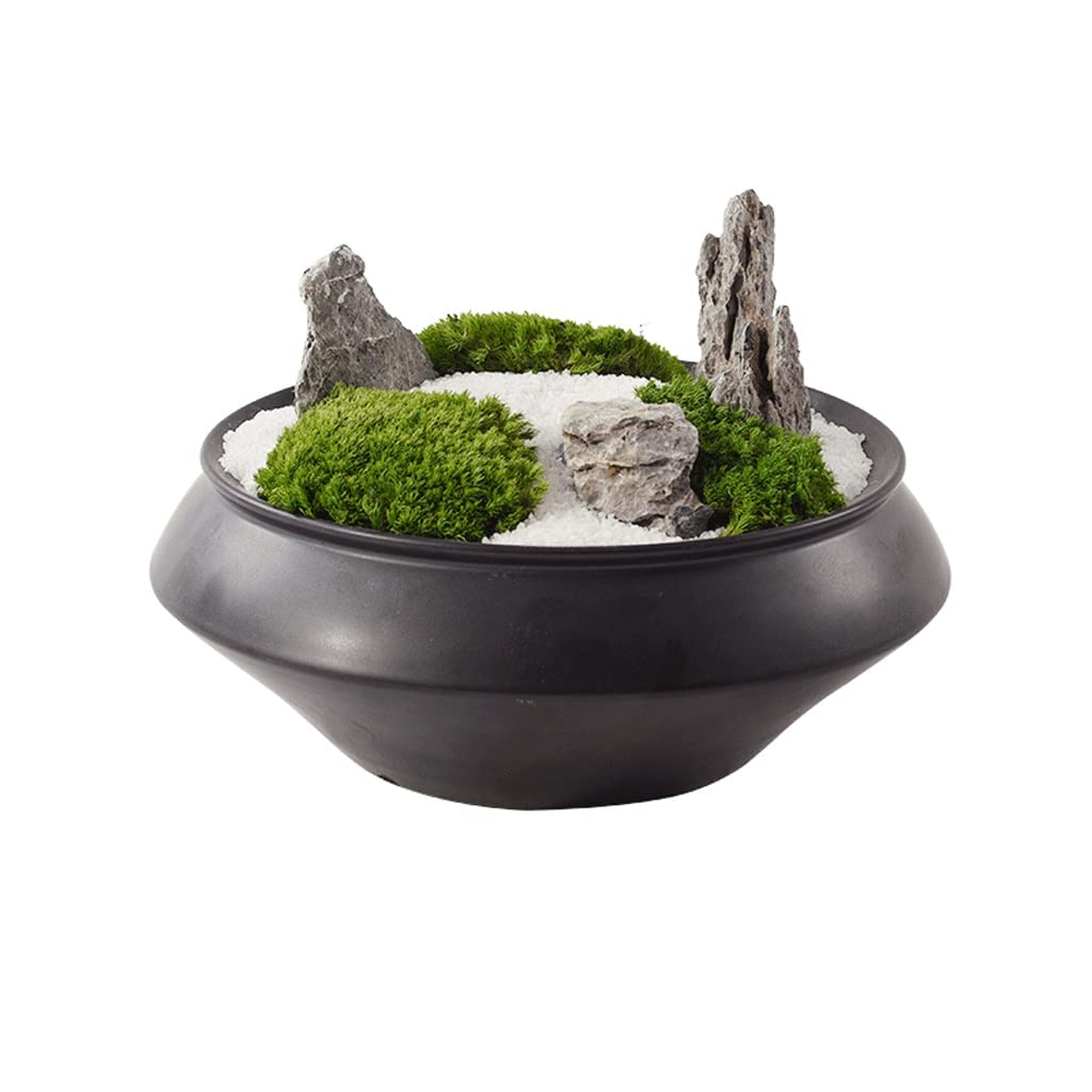 New Chinese-Style Ceramic Rockery Sand Table Bonsai Decoration Living Room Office Zen Home Soft Decoration Desktop Decoration
