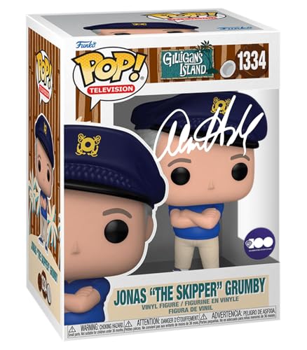 Alan Hale Jr. The Skipper #1334 Facsimile Signed Reprint Laser Autographed Funko POP! TV Gilligan's Island Figurine with Protector Case