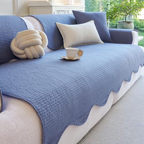 Housse de canapé ajustement facile bleu 70*240cm pour protéger votre causeuse - 2