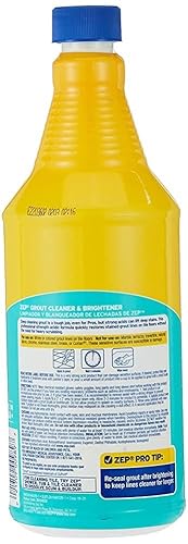 Miniatura 3 de Zep ZU104632 - Limpiador de lechada y abrillantador y cepillo de mano fácil de usar, 32 onzas (caja de 2), fórmula de limpieza profunda que elimina