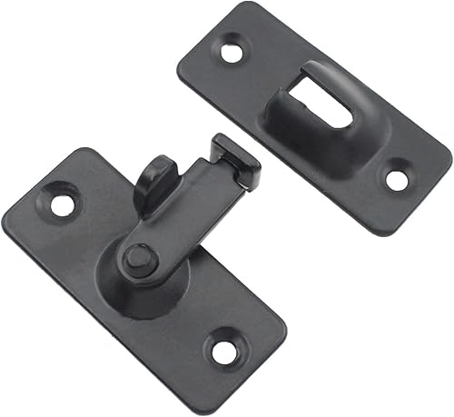 Miniatura 4 de Pestillo deslizante para puerta abatible, mini pestillo de acero inoxidable de 90 grados, cerradura de seguridad para puerta corrediza de granero,