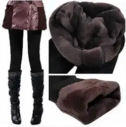 Calça Feminina Térmica Flanelada Peluciada Frio Intenso Neve