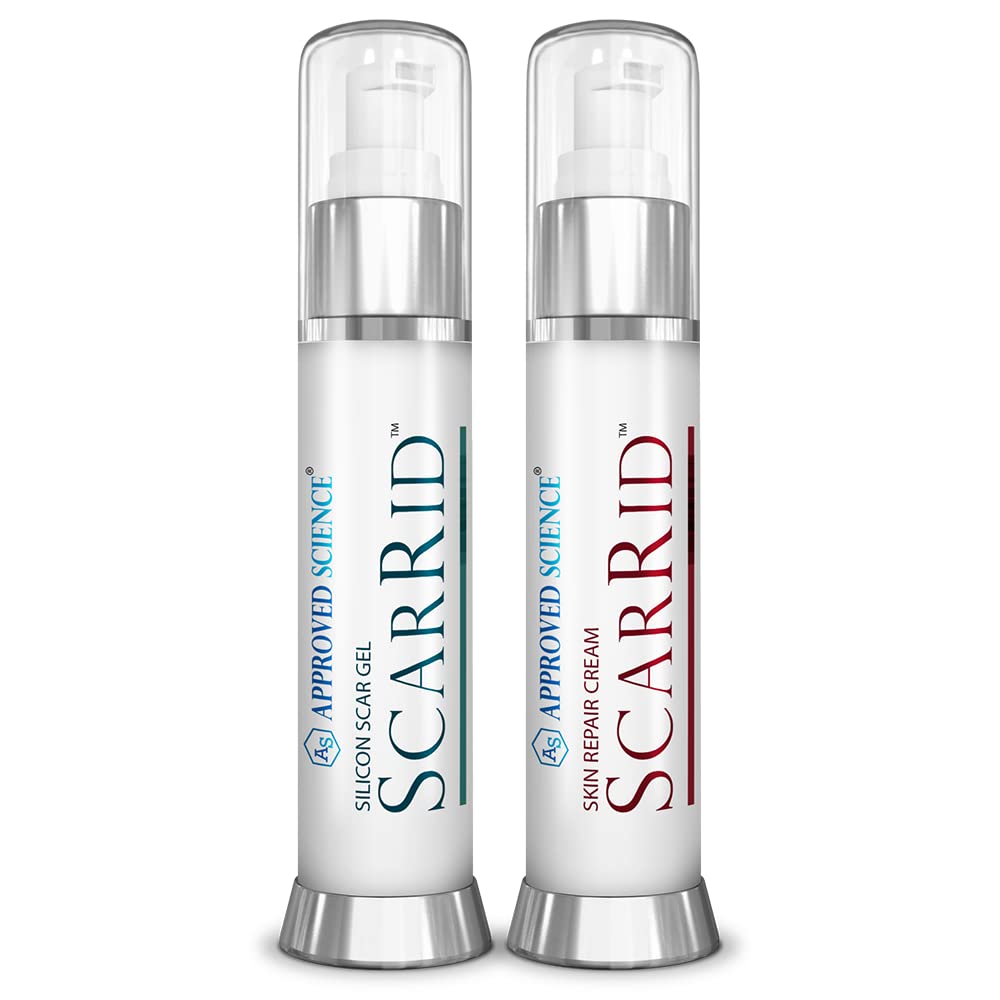 Approved Science Scarrid - Dual Combination - 1 x Gel and 1 x Cream - 1 Fl. Oz Per Bottle - Vegan