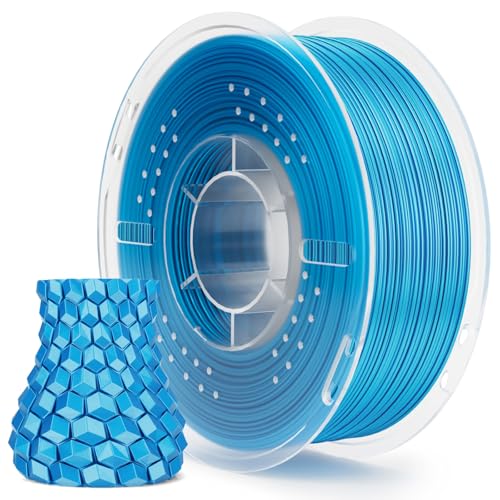 Image of ELEGOO Silk PLA Filament 1.75mm Sky Blue 1KG, 3D Printer Filament Dimensional Accuracy + /- 0.02mm, 1kg Spool(2.2lbs) 3D Printing Filament Fits for Most FDM 3D Printers