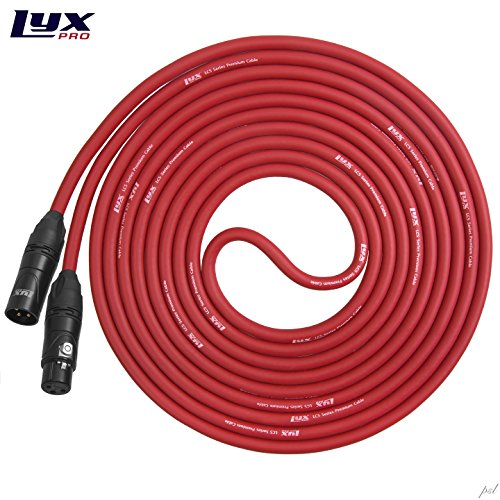 LyxPro Balanced XLR Cable 15 ft Premium Series Professional Microphone Cable, Powered Speakers