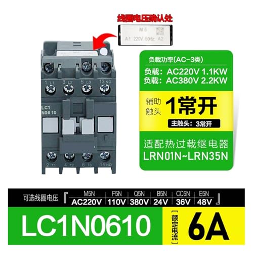 Contacteur 220 V CA LC1N3210 pour eviter les surcharges - 2