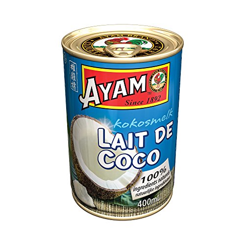 AYAM Leche de coco | Ingredientes 100% naturales | Sabor auténtico | Alta calidad | Alimentación saludable | Leche vegetal | Sin lactosa | Sin gluten | Sin conservantes o