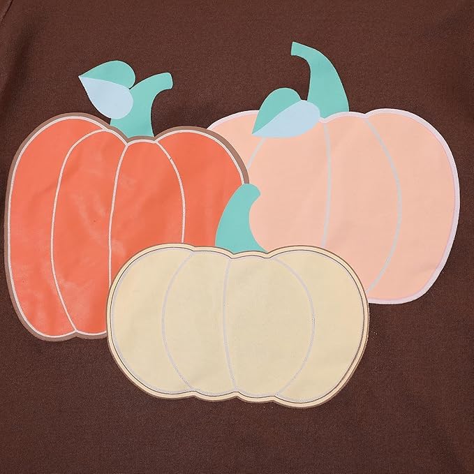 Image of Thanksgiving Toddler Girls T-Shirts Turkey Long Sleeve Shirts Kids T Shirts Cotton Girls Summer Tops 3-8Y