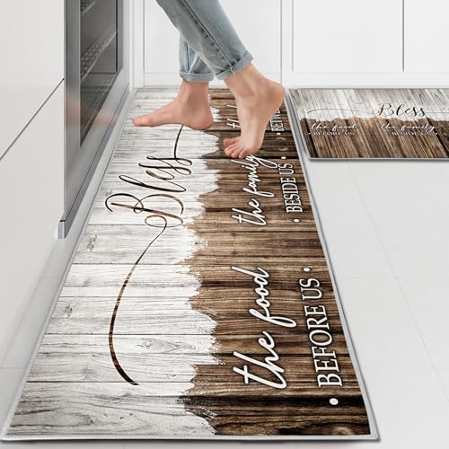 2 Pieces Kitchen Rug Set, Non slip Kitchen Mat Washable Kitchen Runner Set for Hallway, Dining Room, and Entryway (A6, 40x120cm+40x60cm) 2 Pieces Kitchen Rug Set, Non slip Kitchen Mat Washable Kitchen Runner Set for Hallway, Dining Room, and Entryway (A6, 40x120cm+40x60cm)