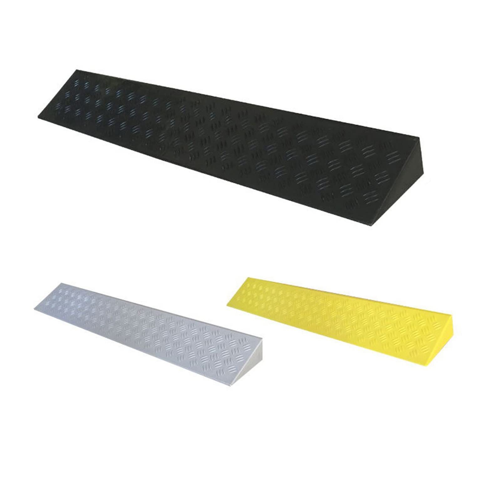 Rampa de umbral de Capacidad para umbral de transición, Superficie Antideslizante, rampas de umbral sólidas para Silla de Ruedas, Scooter, Scooters de Movilidad (Color: Grigio, Tam
