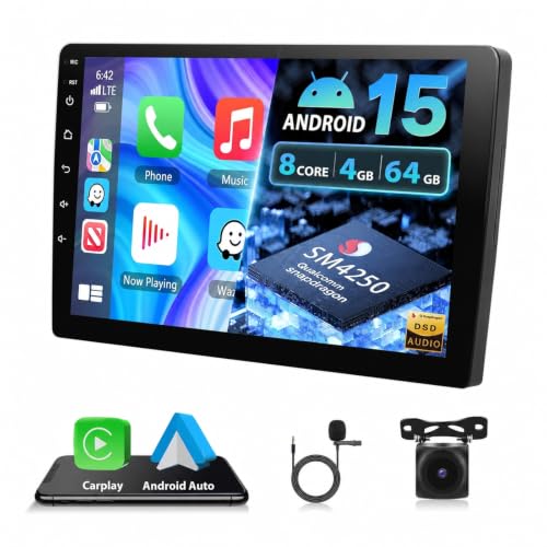 【CarPlay e Android Auto Wireless】 Rimani connesso con CarPlay e Android Auto wireless. Rispecchia le app essenziali del tuo smartphone sullo schermo, gestisci la navigazione e la musica tramite comandi vocali e concentrati sulla guida senza distogliere lo sguardo dalla strada.