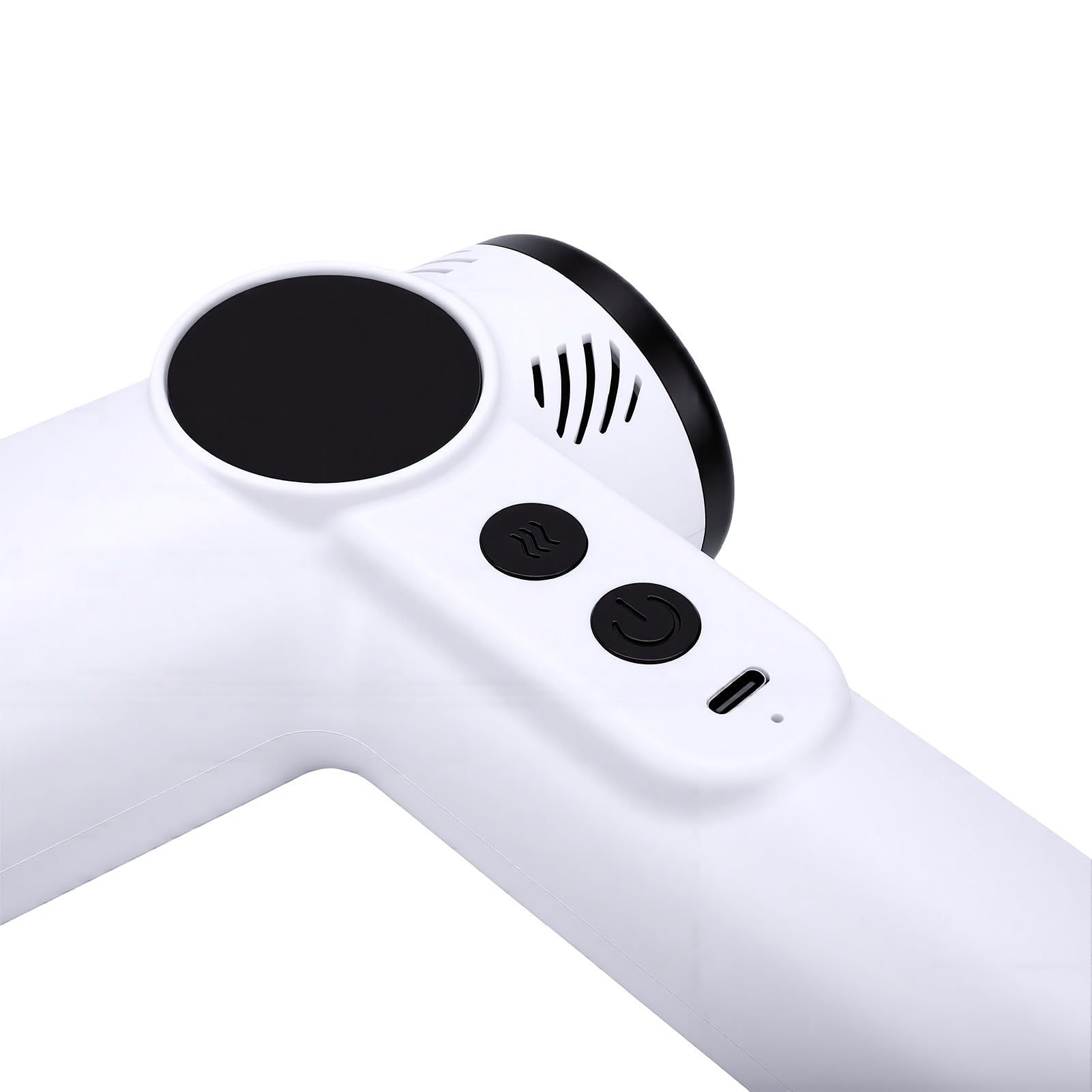 Secador de Pelo Recargable por USB, Secador Portátil, 4 Velocidades Frío y Calor, for Viajes y Uso Diario (WHITE)