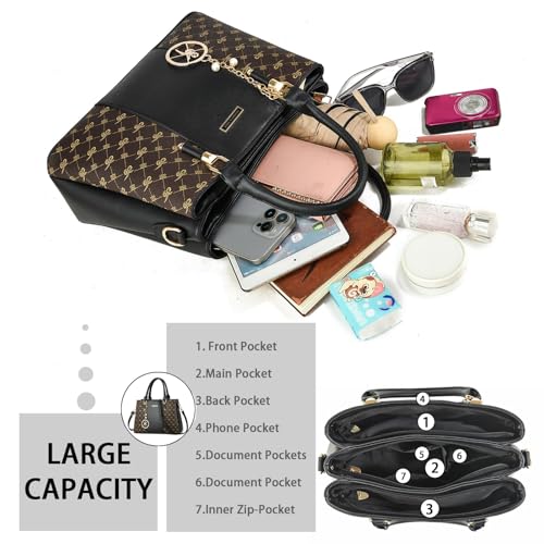 Image of KURGOOL Women Purses and Handbags Top Handle Satchel Shoulder Bags Messenger Tote Bag for Ladie