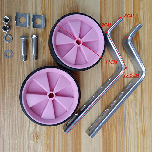 Ruedas de entrenamiento para bicicleta, ruedas fijas, accesorio para bicicletas infantiles, ruedas de equilibrio ajustables, soporte resistente, rueda trasera universal (Color: Azul, Rojo) miniatura 7