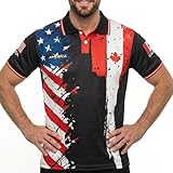 fox & fury World Heritage Nations Collared Soccer Jersey – USA Split Polo Collar Flag Shirt 2026 – Fans Cup Men Women Unisex (US, Alpha, X-Large, Regular, Regular, Polo - Us/Canada)