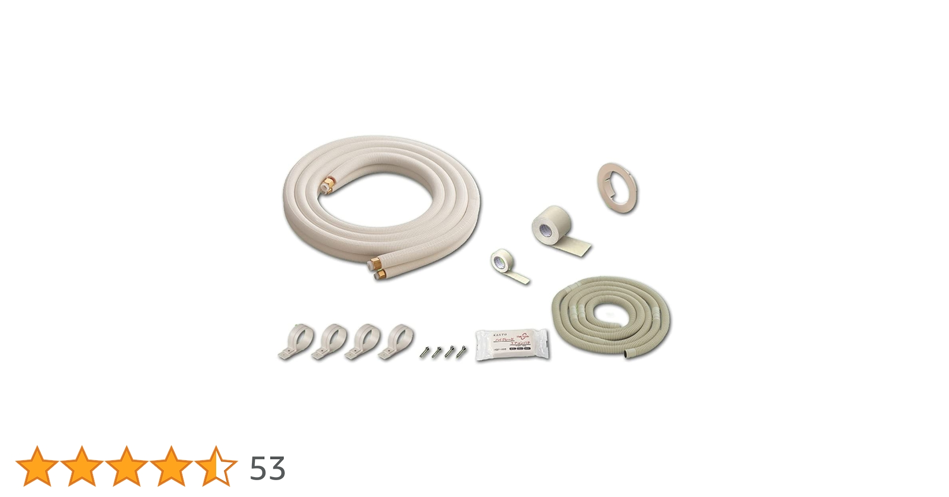 日の出株式会社　　エアコン用配管4メートル　2セット Amazon.co.jp: エアコンパイプ ペアコイル配管セット 2分4分