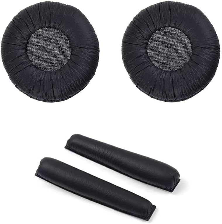 Soft Leather Headphone Ear Pads Cushion Pads for Sennheiser PX200 PX80 PC36 PX100 PMX100 PMX200 PXC300 PXC250 Earpads (Black)
