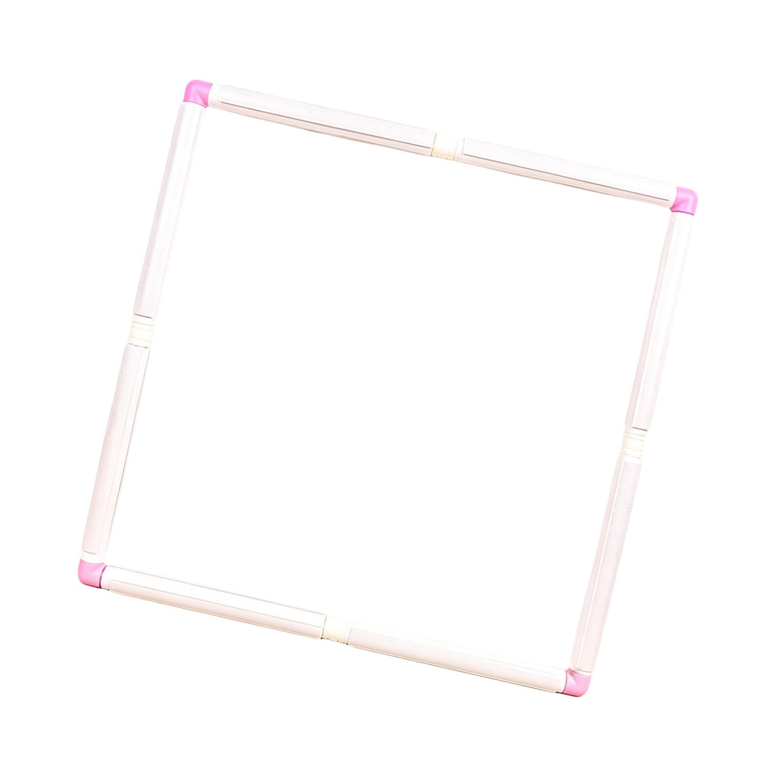 Buxuaaaa Multicolor Shape Pvc Embroidery Frame Clip On Stitching Hoop For Decorative Stitching Sewing Embellishment Project Meet Thread Square Frame