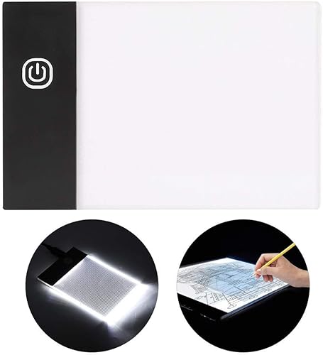 Miniatura 3 de Tablero de dibujo ultradelgado con luz LED, almohadilla de luz A6 delgada, papel de dibujo de la industria de animación de papel para manualidades