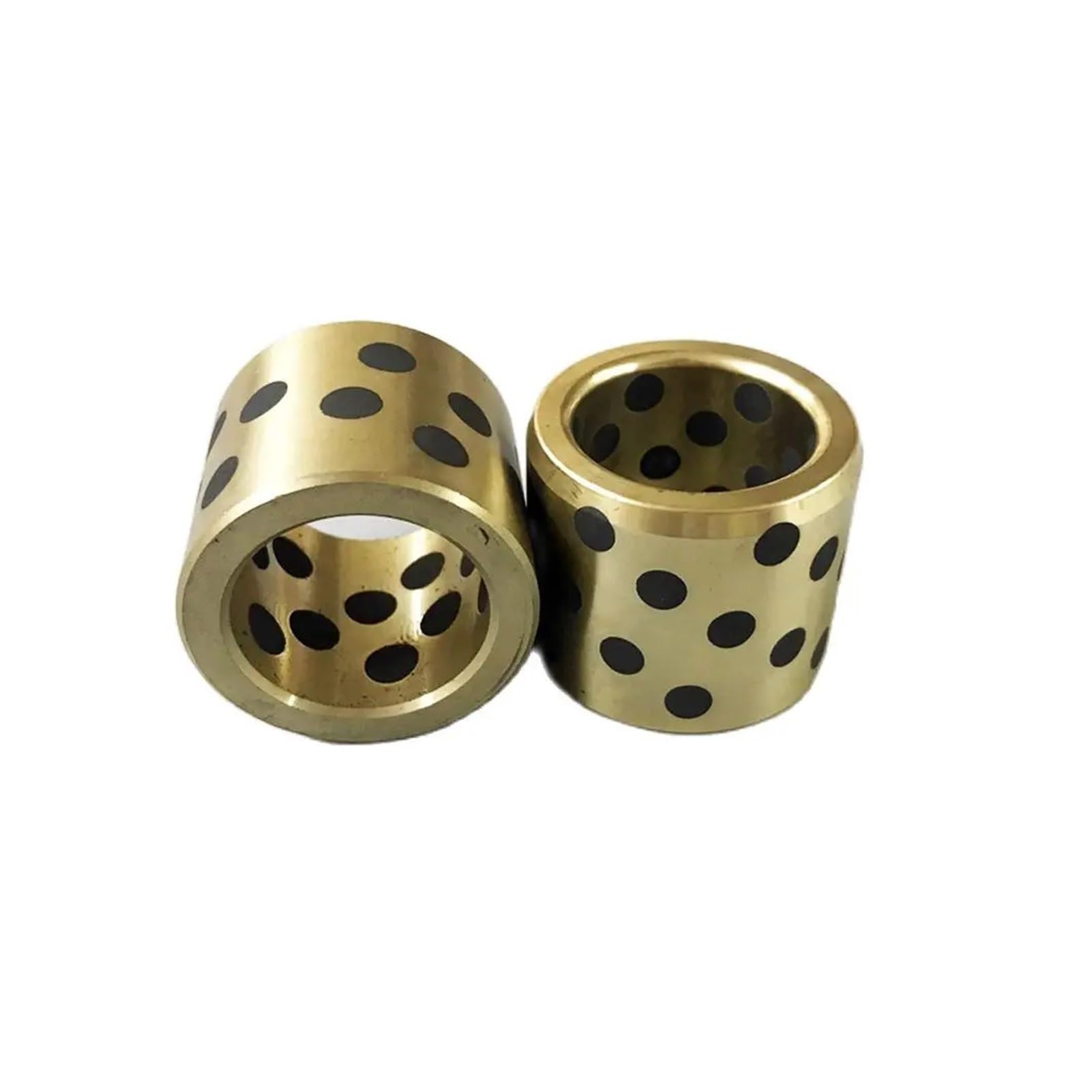Douilles en cuivre graphité ID 14MM OD 18 20MM H 10 12 15 16 20 25 30MM Ensemble de bagues de roulement en cuivre graphite linéaire Bague autolubrifiante à l'huile(6PCS,14X20X45)