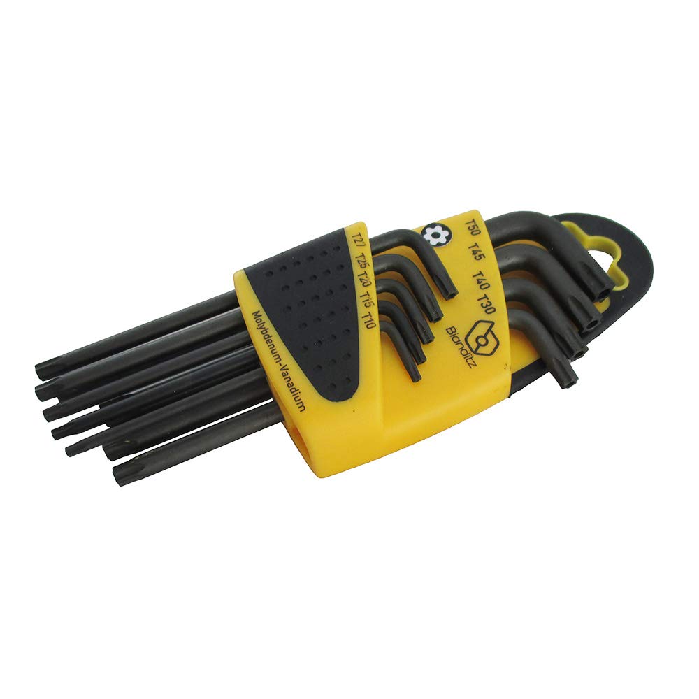 Bianditz 232380 - Juego de llaves TX T10 a T50 Seguridad, 9 unidades