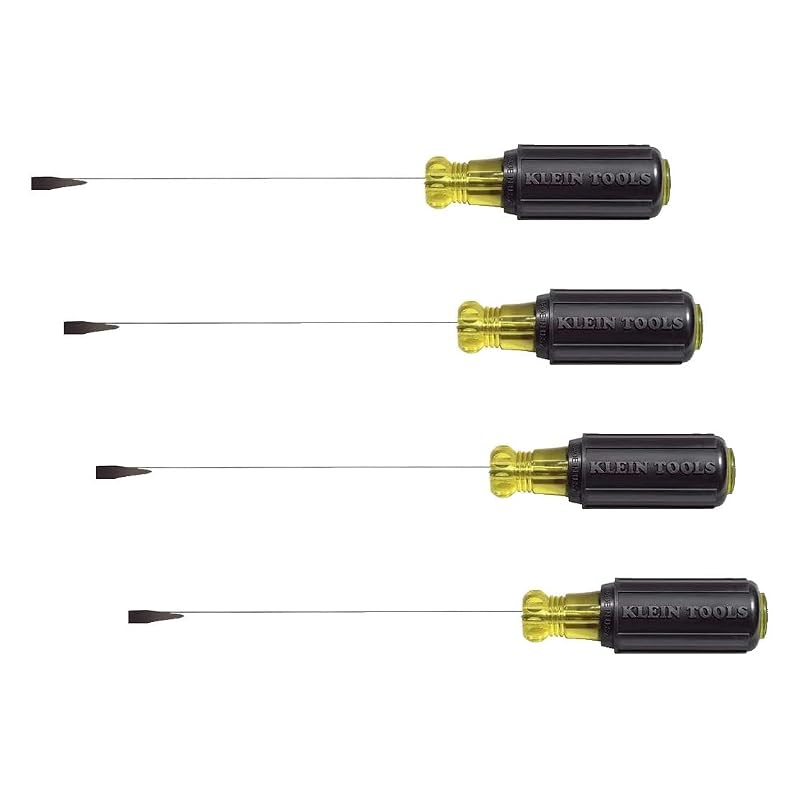 Chave de Fenda com Ponta Cabinet KLEIN TOOLS 601-6, 4,8 mm, Haste de 15,2 cm, Pacote com 4
