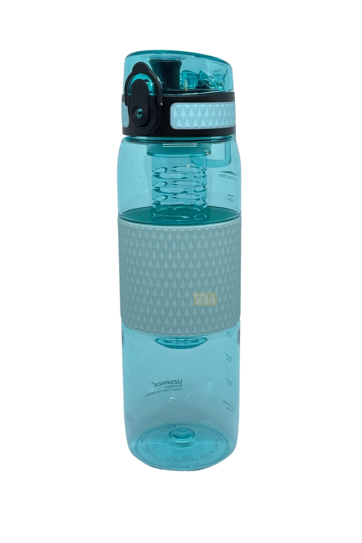 Uzspace 530ml Silikon Gövdeli Detoks Aparatlı Tritan Su Matarası