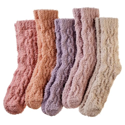 Image of DoSmart Fuzzy Socks For Women Slipper Warm Fluffy Soft Winter Cozy Plush Cabin Sleep Christmas Home Socks