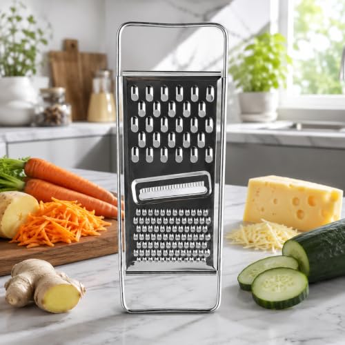 Image of Stainless Steel Flat Grater with 3 Grating Surfaces