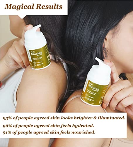 Image of Skin Shining Serum Shimmer for Glowing Skin - Radiant Complexion | Luminous Glow | Intense Hydration | Lightweight & Non-Greasy Body Shimmer with Vitamin E, Murumuru Butter & probiotics | 100% Vegan | Unisex | All Skin Types | 50ml