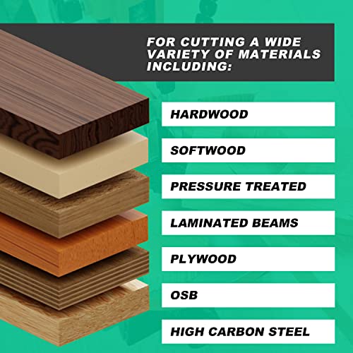 Diment Power 6 1/2 Inch 24 Tooth Circular Saw Blade With 5/8 Inch Arbor,Woodworking Saw Blade With Smooth Coating,For Laminate, Veneer Board, Plywood, Hard Wood, Mdf And Hdf #TOP5