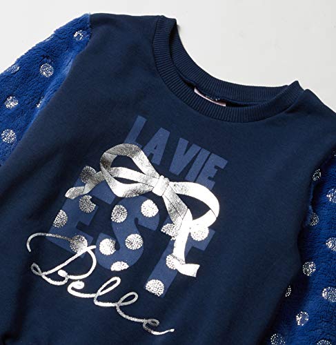 Casaco Infantil Peluciado, Quimby, Meninas, Azul escuro, 1