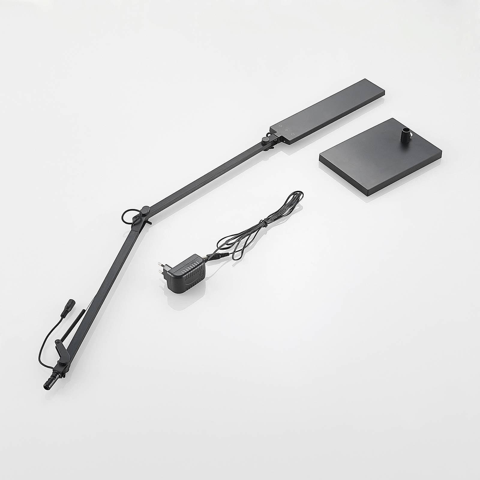 Lindby Lampada da tavolo LED dimmerabile (Moderno) colore Nero, ad es. Studio & Ufficio lampadina inclusa lampada scrivania a